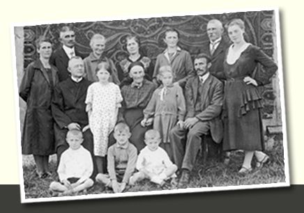 Picture of the family of Joseph and Georg Ratzinger