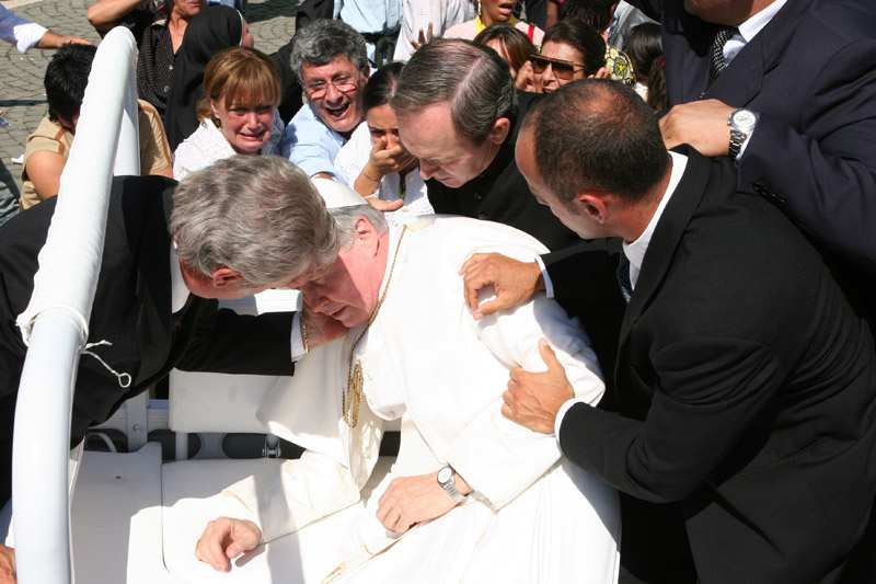 The Pope is shot in St. Peter's Square. Jon Voight as John Paul II
