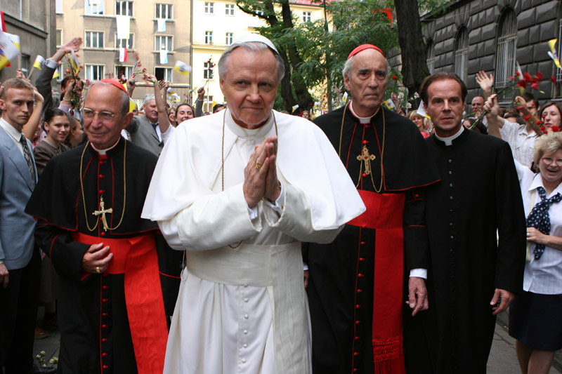 Ben Gazzara, Jon Voight, and Christopher Lee in Pope John Paul II: The Movie